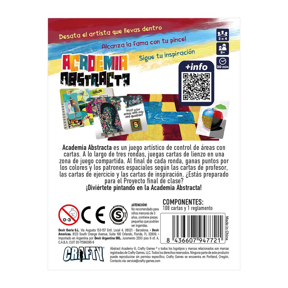 Juego de mesa academia abstracta
