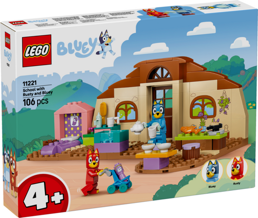 Lego escuela con rusty y bluey