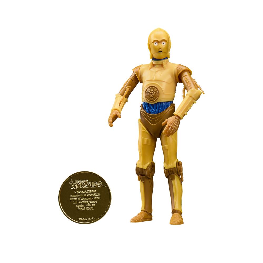 Figura hasbro star wars droids the adventures ofr2 - d2 and c - 3po