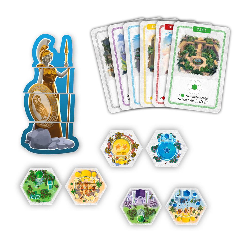 Juego de mesa akropolis expansión atenea