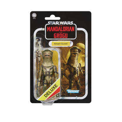 Figura hasbro star wars the mandalorian and grogu amani guard