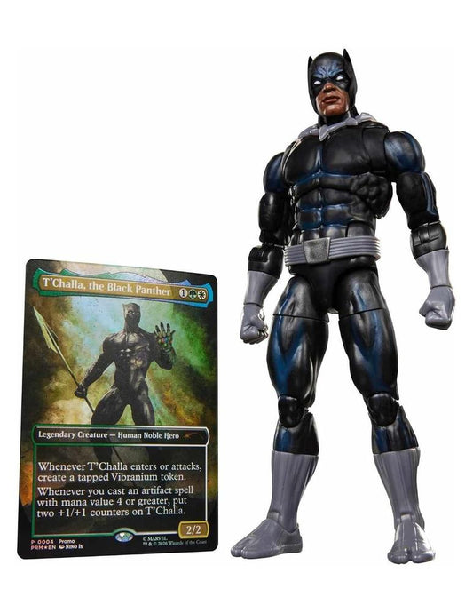 Figura hasbro marvel legends series x magic: the gathering black panther