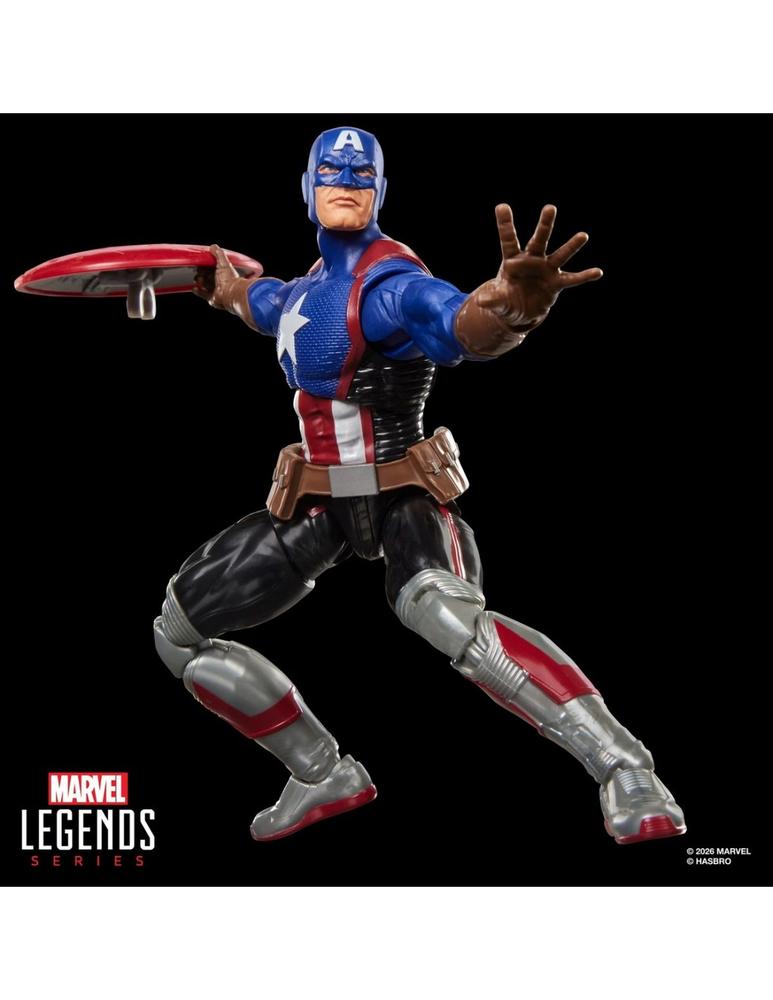 Figura hasbro marvel legends series x magic: the gathering capitan america