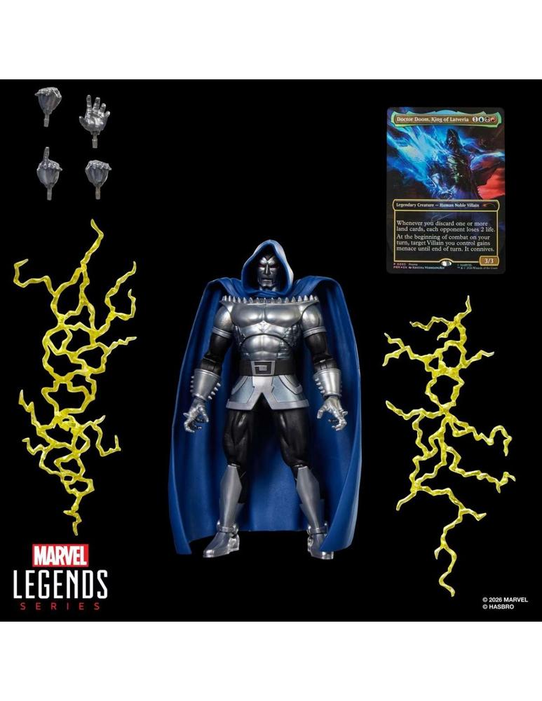 Figura hasbro marvel legends series x magic: the gathering dr. doom 2099