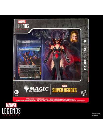 Figura hasbro marvel legends series x magic: the gathering malice (sue storm)