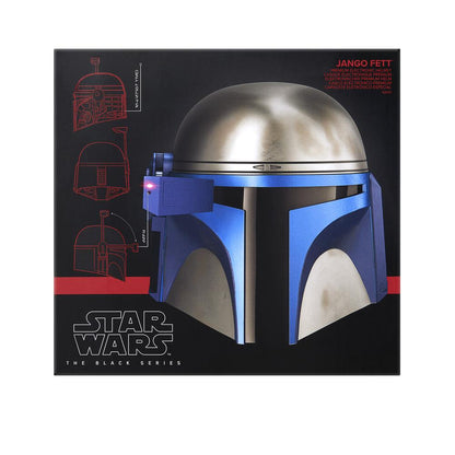Réplica casco electrónico hasbro star wars the black series jango fett