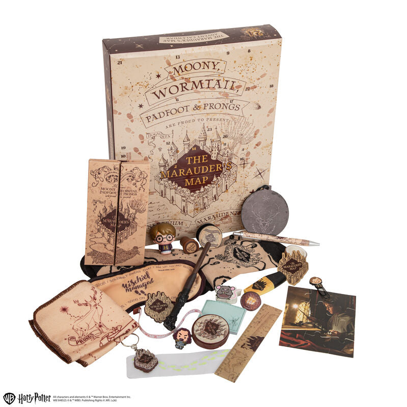Calendario de adviento cinereplicas harry potter mapa del merodeador