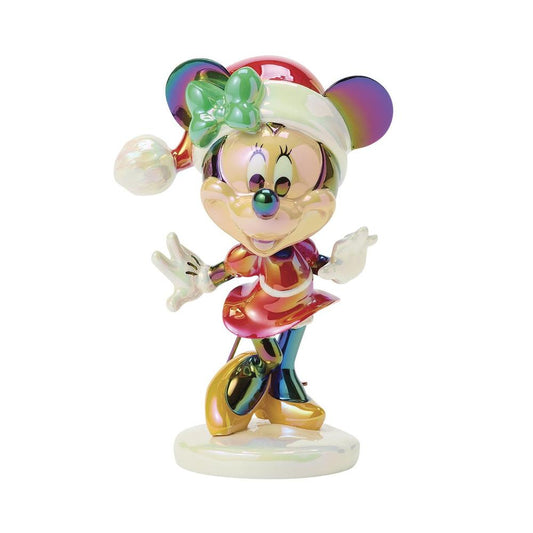 Figura enesco minnie mouse navideña
