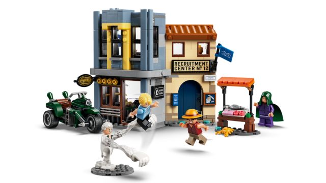 Lego one piece netflix duelo contra el capitan smoker