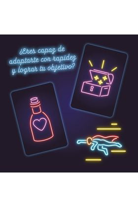 Juego de mesa iconic: neon stories