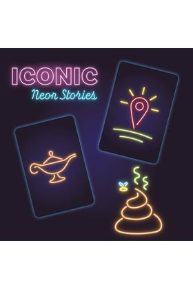 Juego de mesa iconic: neon stories