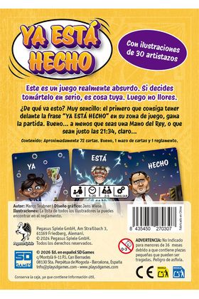 Juego de mesa ya está hecho