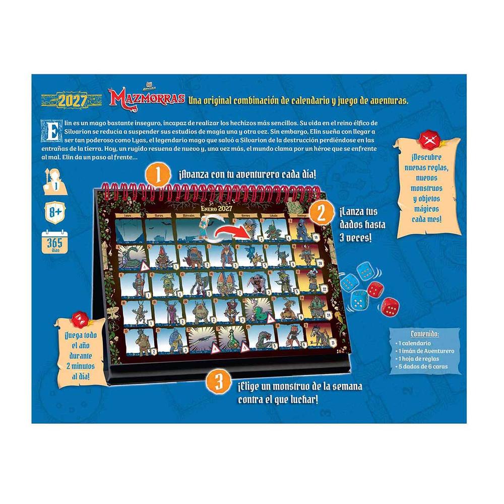 Calendario de adviento 365 adventures dungeon
