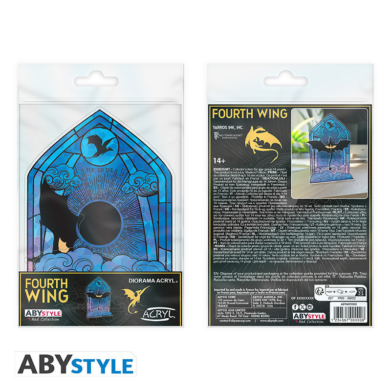 Figura acrílica diorama forth wing alas de sangre reliquia del vínculo del dragón