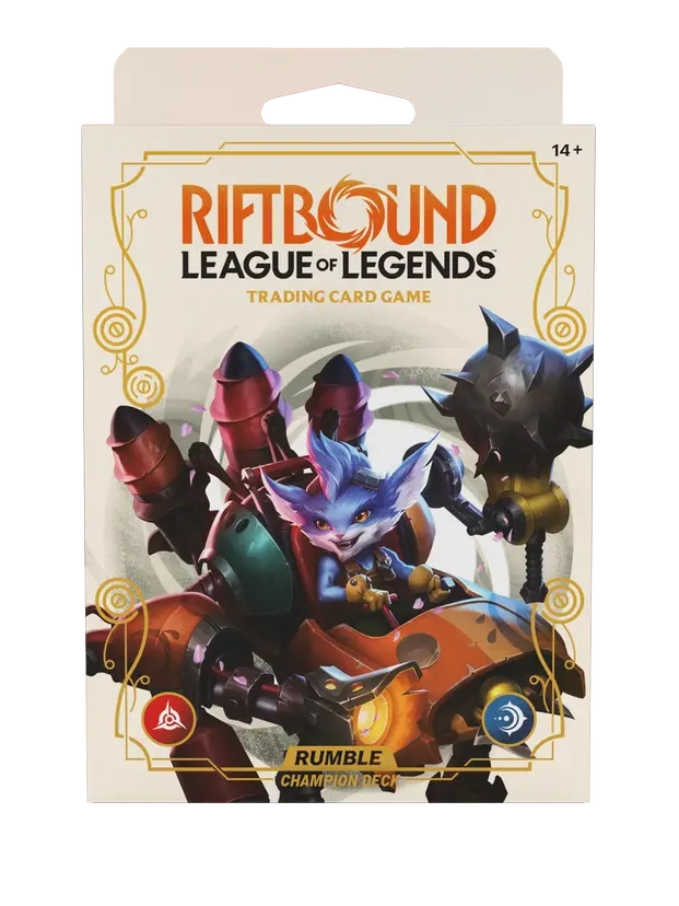 Riftbound: SPIRITFORGED, Mazo de Campeón de RUMBLE del juego de cartas de League of Legends INGLÉS
