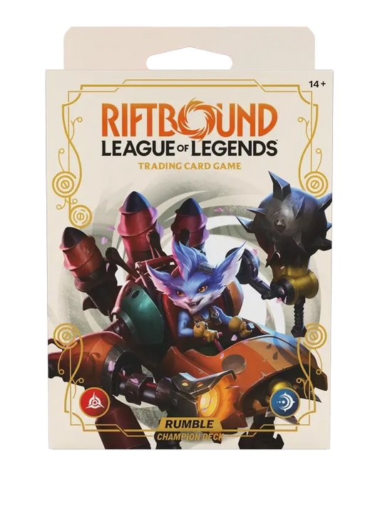 Riftbound: SPIRITFORGED, Mazo de Campeón de RUMBLE del juego de cartas de League of Legends INGLÉS