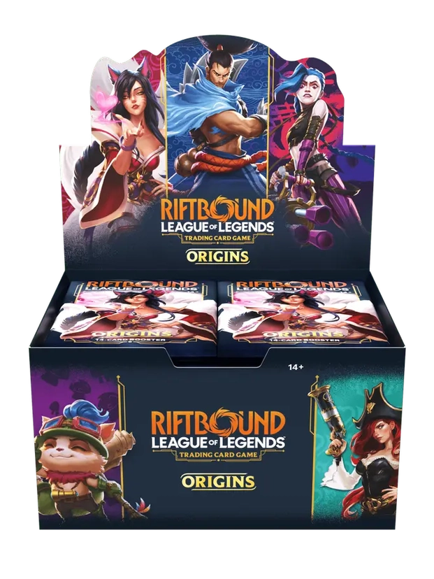 Riftbound: Caja de 24 sobres de ORÍGENES de League of Legends INGLÉS
