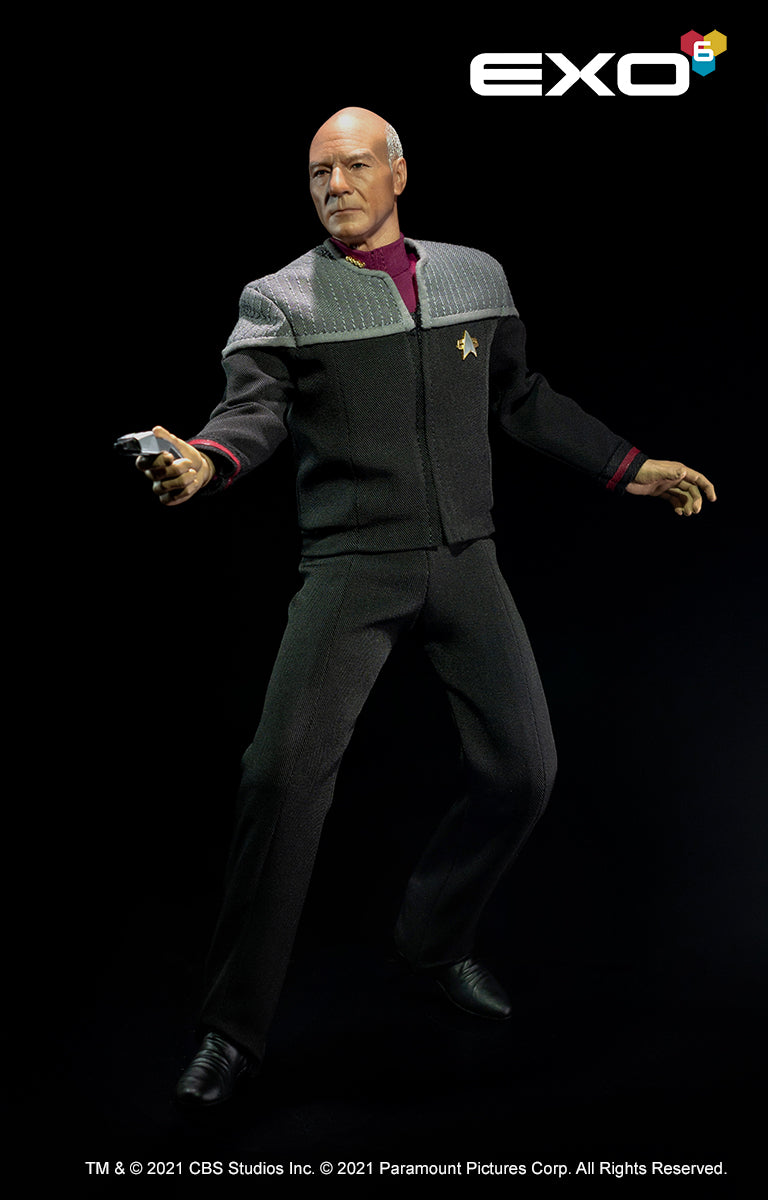 EXO-6 Jean-Luc Picard First Contact 1/6 - Pose con fáser