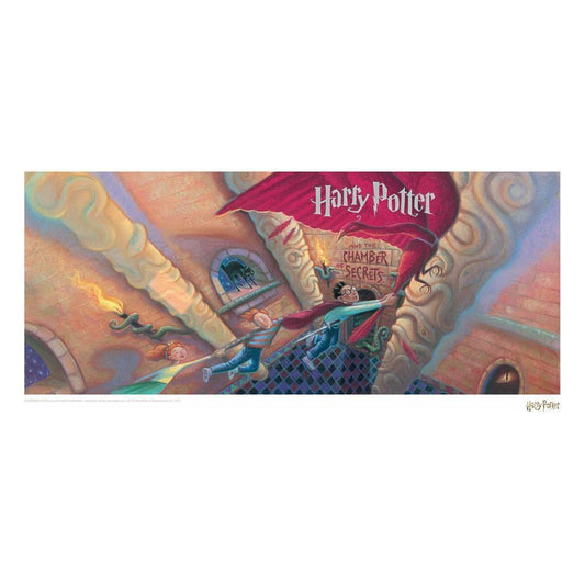 Harry Potter Litografia Chamber of Secrets Book Cover Artwork Limited Edition 42 x 30 cm
