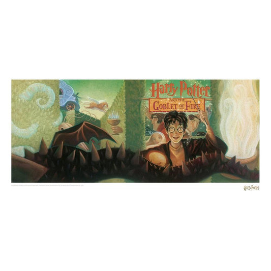 Harry Potter Litografia Goblet of Fire Book Cover Artwork Limited Edition 42 x 30 cm