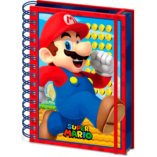 Cuaderno A5 lenticular Super Mario Bros