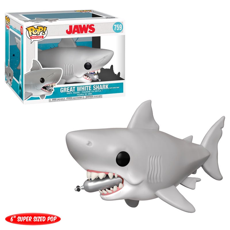 Figura POP Tiburon Jaws Diving tank 15cm - imagen 2