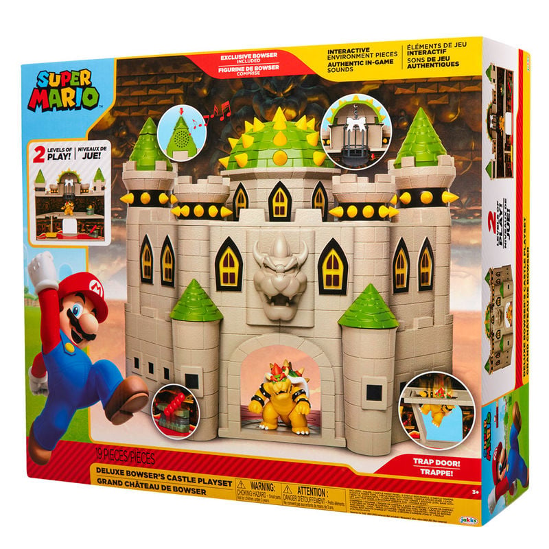 Playset Castillo Bowser deluxe Mario Bros