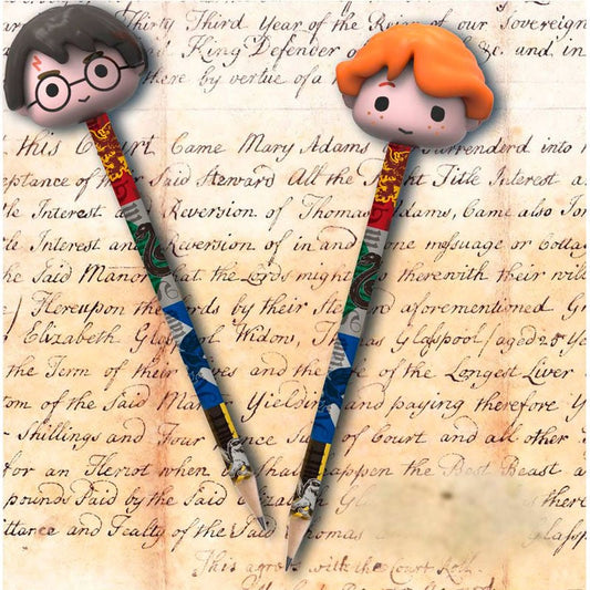 Blister 2 lapices con goma 3D Harry Potter