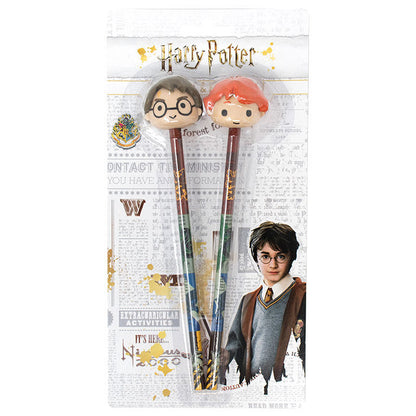 Blister 2 lapices con goma 3D Harry Potter - imagen 2