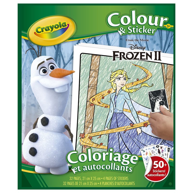 Libro colorear & pegatinas Frozen 2 Disney