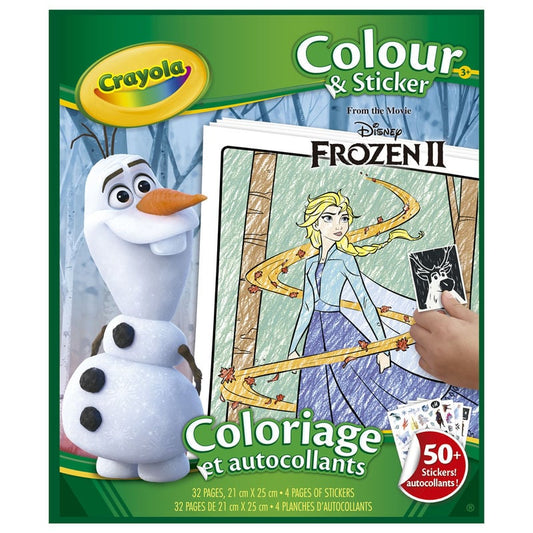 Libro colorear & pegatinas Frozen 2 Disney