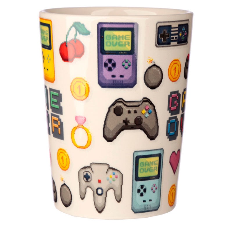 Taza asa 3D Joystick Pixel Game Over - imagen 2