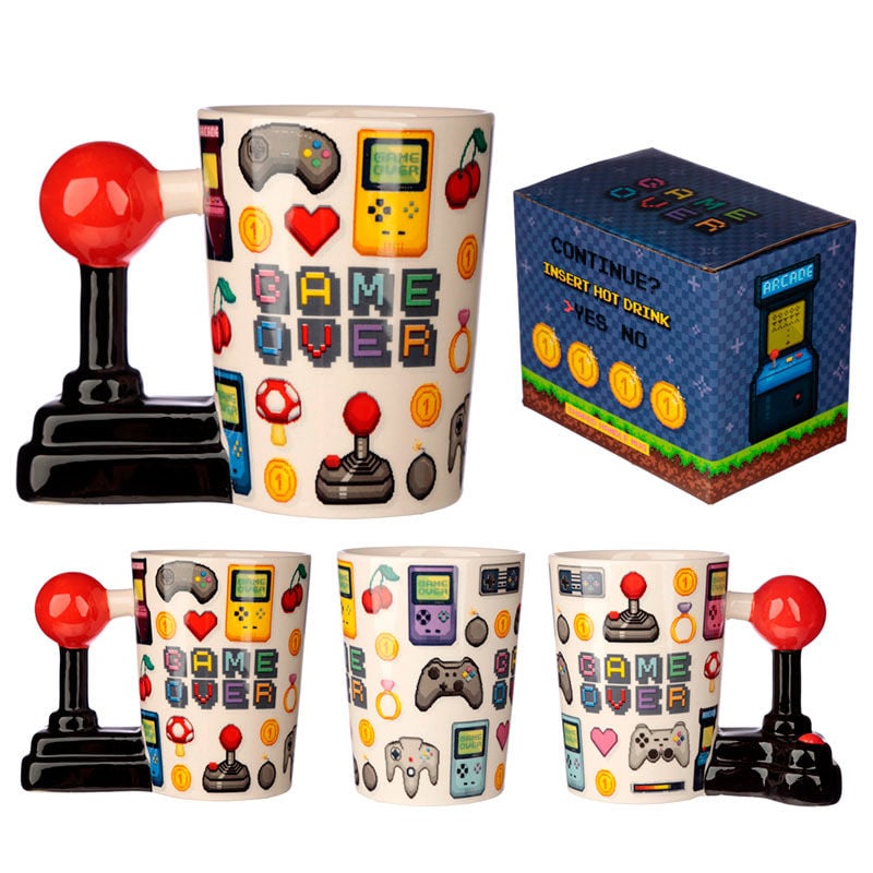 Taza asa 3D Joystick Pixel Game Over - imagen 5