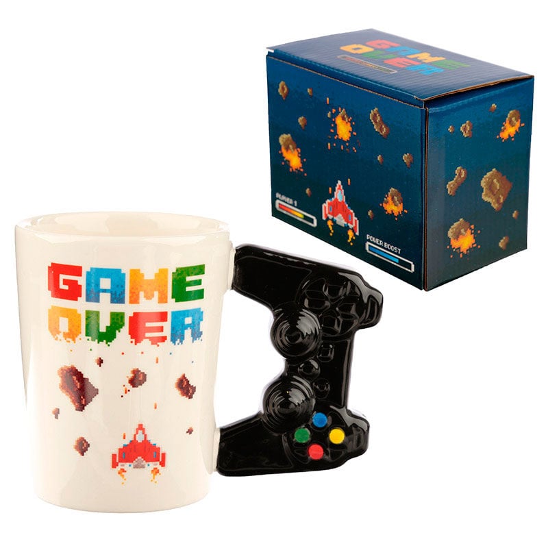 Taza asa 3D Mando Videojuego Pixel Game Over - imagen 5