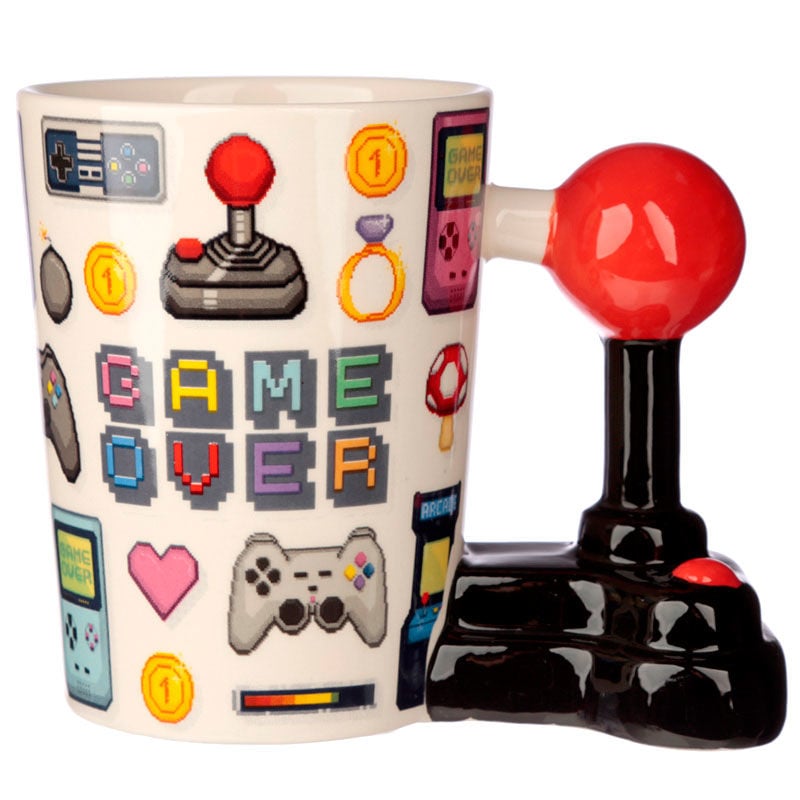Taza asa 3D Joystick Pixel Game Over - imagen 6