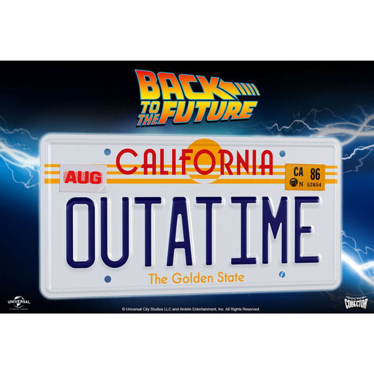 Replica matricula DeLorean Outatime Regreso al Futuro - imagen 2