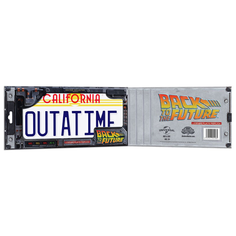 Replica matricula DeLorean Outatime Regreso al Futuro - imagen 5