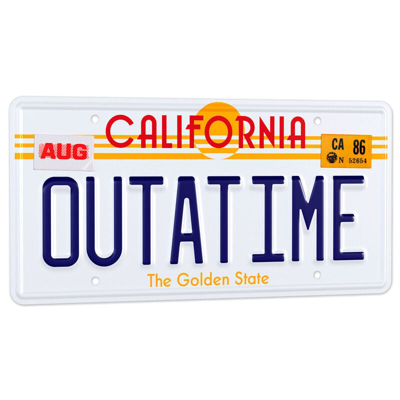 Replica matricula DeLorean Outatime Regreso al Futuro - imagen 6
