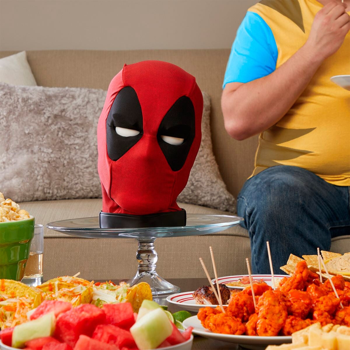 Cabeza Premium Interactiva Deadpool Marvel Legends Ingles - imagen 5