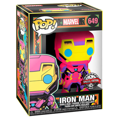 Figura POP Marvel Iron Man Black Light Exclusive - imagen 2