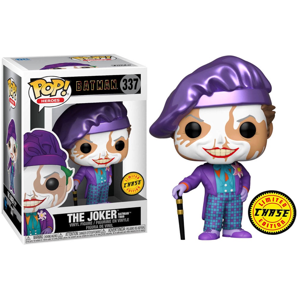 Figura POP DC Comics Batman 1989 Joker with Hat 5 + 1 Chase - imagen 2