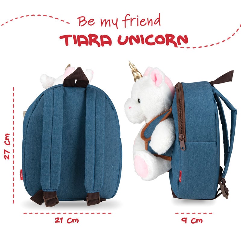 Mochila + peluche Unicornio Tiara 26cm - imagen 3