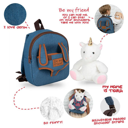 Mochila + peluche Unicornio Tiara 26cm - imagen 4