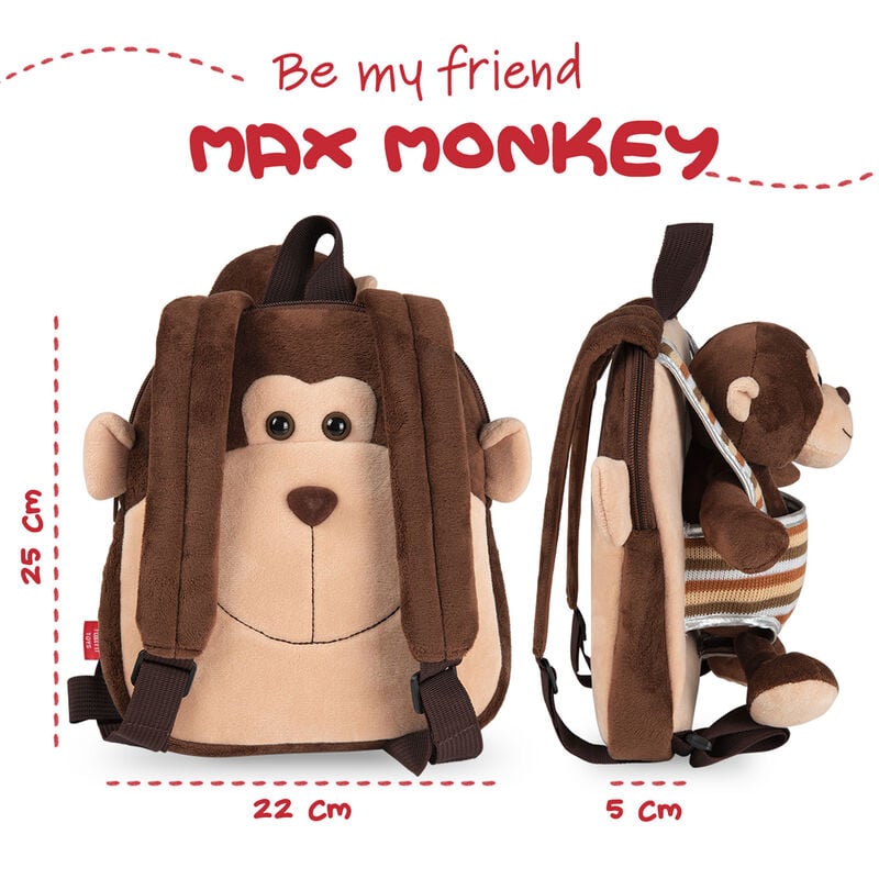 Mochila reversible + peluche Mono Max 25cm - imagen 5