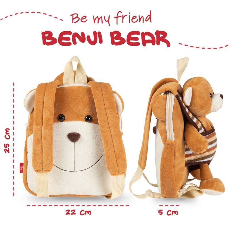 Mochila reversible + peluche Oso Benji 25cm - imagen 5