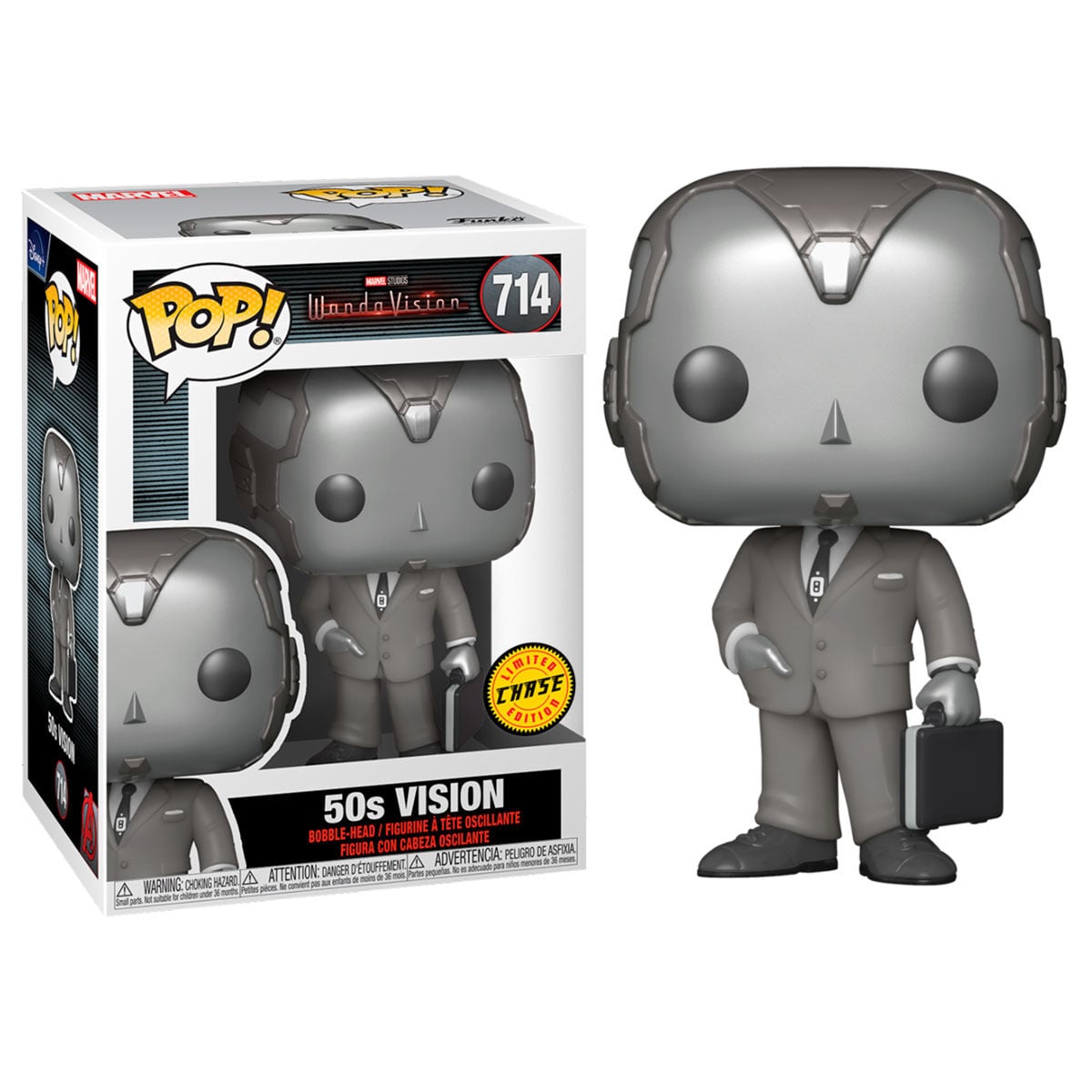 Figura POP Marvel WandaVision Vision 5 + 1 Chase - imagen 3