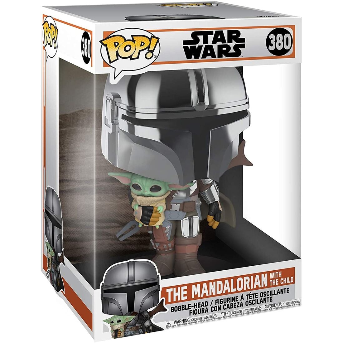 Figura POP Star Wars Mandalorian with Yoda Child 25cm - imagen 2