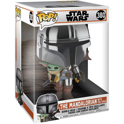 Figura POP Star Wars Mandalorian with Yoda Child 25cm - imagen 2