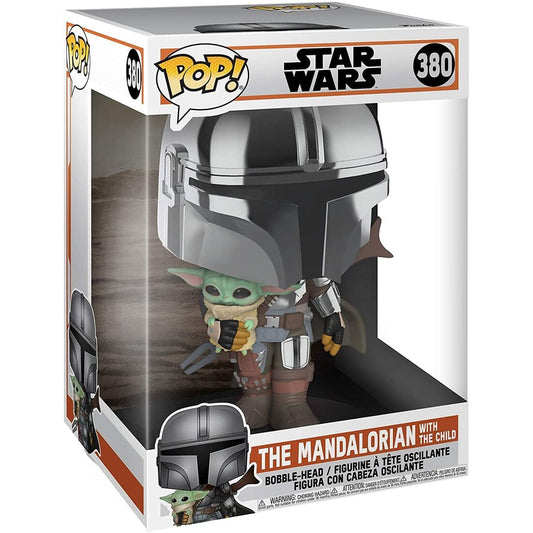Figura POP Star Wars Mandalorian with Yoda Child 25cm - imagen 2