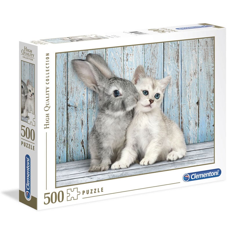 Puzzle Gato y Conejo 500pzs - imagen 2